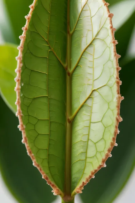 ((best quality)), ((masterpiece)), (detailed), macro photo of a leave