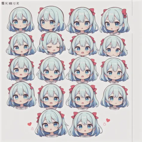 Close up portrait of people with different facial expressions, Anime Moe Art Style, Adorable expression, Nice art style, Portrait of a Cute Anime Girl, Cute Anime Girl portrait, Cute anime face, Cute anime style, Cute natural anime face, Very Cute Anime Gi...