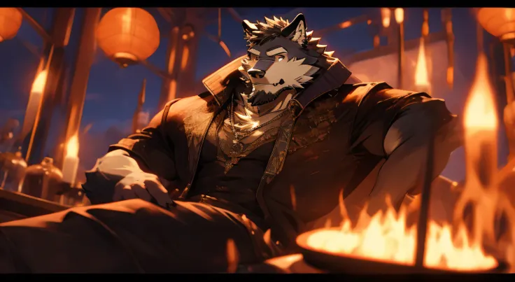 there is a man sitting on a bench read, Anthropomorphic wolves, Furry wolf, Muscle Werewolf, Anthropology Art, From the School of Mysterious Creatures, read, Furry Fantasy Art, Firmware version, Male Art, Very very beautiful furry art, Hairy chest, Furry C...