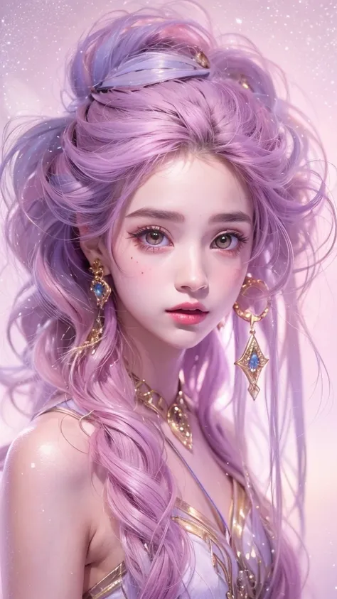 （（（single eyelid）））snow hoop exclusion area 32k（tmasterpiece，k hd，hyper hd，32k）long flowing purple-pink hair，autumn pond，zydink，...