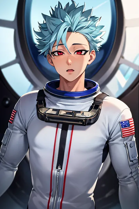 masterpiece, best quality, stand,close up photo,ultra-detailed, 1boy, solo, male focus,astronaut uniform, looking at viewer, , ,...