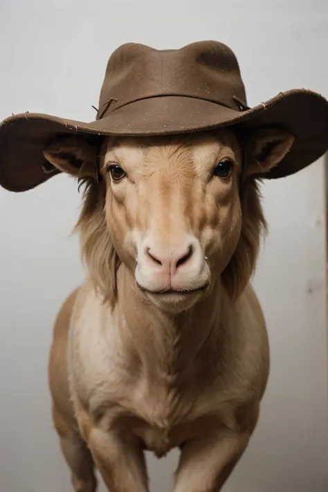 dibujo de un chivo con sombrero de charro
