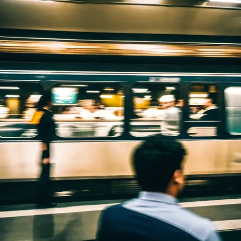 There were many people sitting at the tables in the restaurant., blurring, crowded shadows, 4 0 9 6, in the subway, ทำให้Blurred image, People who don&#39;t focus, The video is still there., Subway, Ryoji, Exposure 1/40 seconds, Train windows, Not blurry, ...