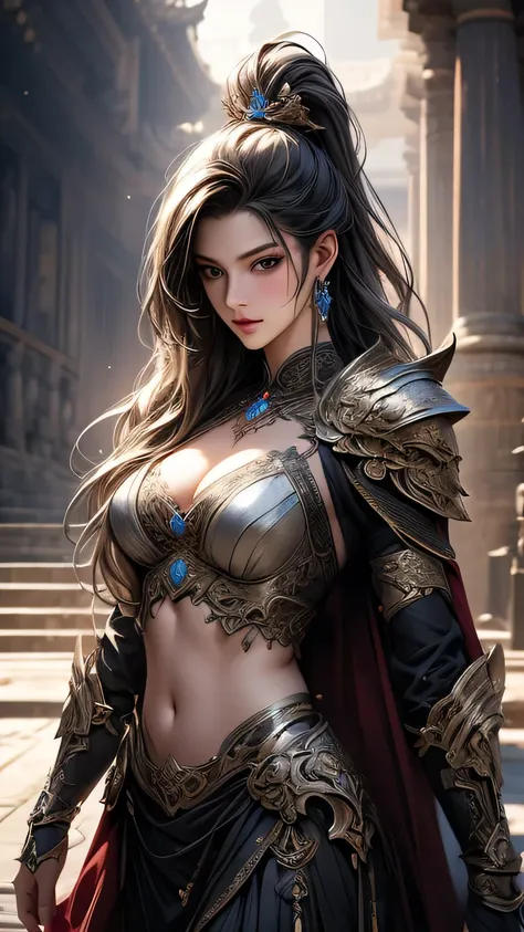 (((最high quality))),(An unparalleled masterpiece),超A high resolution,(Photorealistic),Surreal photos of stunning beautiful cyborg women, Rainbow Hair, Big Breasts, (Beautiful and intricate armor), accept, Delicate White Platinum Filigree, Exquisite craftsm...