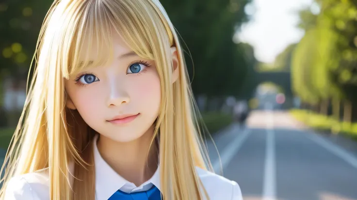 、Sexy Lovely 17 years old girl、Extra long beautiful blonde hair、Beautiful long bangs、Very beautiful Lovely face、Lovely, Beautiful and kind face、Hello，High school girls、Very beautiful bright light sky blue eyes、hair above eyes、片hair above eyes、Hair between ...