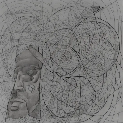 A drawing of a man suspended by a rope., Sketch of lucid dreams, astral projection, 3rd Eye, Transdimensional beings, DMT ego death, There is no death ego., Illustration in the golden ratio, By Hans Bellmer, Full -- body and head view, Third eye, net of be...