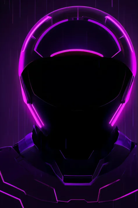 Самурай art, icon,One,half of the body, 1 boy, helmet,armor, neon background, purple backdrop, open mouth,smile psychopath, it&#39;s raining, the colors are floating, Neon, art, ((avatar)), ((Japan)), ((4K resolution)).