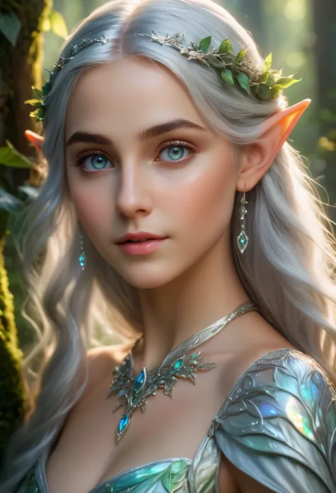 (best quality,4k,8k,highres,masterpiece:1.2),ultra-detailed,(realistic,photorealistic,photo-realistic:1.37),fantasy, elf, beauti...