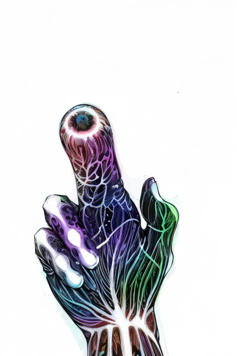 there is a drawing of a hand, colourful hand drawing, high detail of a hand, psychedelic illustration, hand - drawn digital art, psychedelic organic cyborg, surreal psychedelic design, bold intricate ink illustration, just take a pinch of psychedelic, arti...