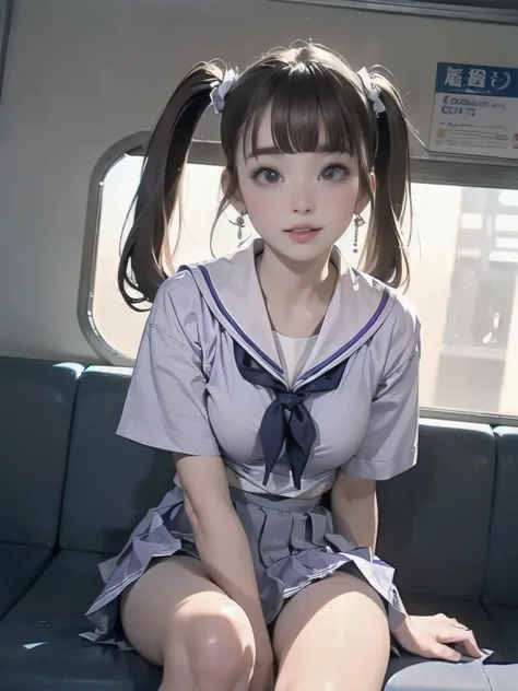 ((((highest quality))))、(((Ultra-precision CG16K wallpaper)))、(((masterpiece)))、(((Super detailed)))、(((Extreme detail)))、((1Mature 24 year old woman:1.5))、((Very beautiful Japanese faces))、((Shiraishi Mai:1.5))、((Straight twin tail hair、blunt bangs:1.5))、...