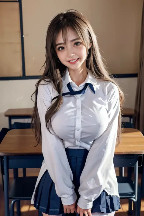 ((beautiful japanese girls:1.3)) ((school uniform:1.4)) ((panty shot:1.5)) ((high school)),((dark blue skirt:1.3)) ((in the clas...