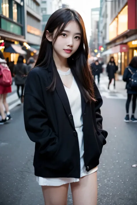 Asian cute girl on the street between 18 to 25 years old