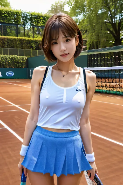 highest quality, Photorealistic, Very detailed, finely, High resolution, 8K Wallpaper, Professional, High level of detail, ((One 18 year old girl:1.2)), Slender Japanese women,cute lips, (Long eyelashes:1.2)、Detailed clavicle, Mid-chest、Perfect Face, (Cute...