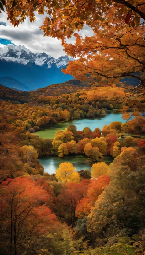 Southern Alps、Autumn leaf season