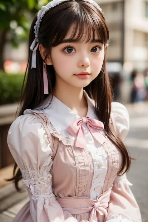 ((sfw: 1.4)), ((cute face,brown eye: 1.3), (detailed face: 1.3)), ((sfw, lolita fashion, 1 girl)), ultra high resolution, (reali...