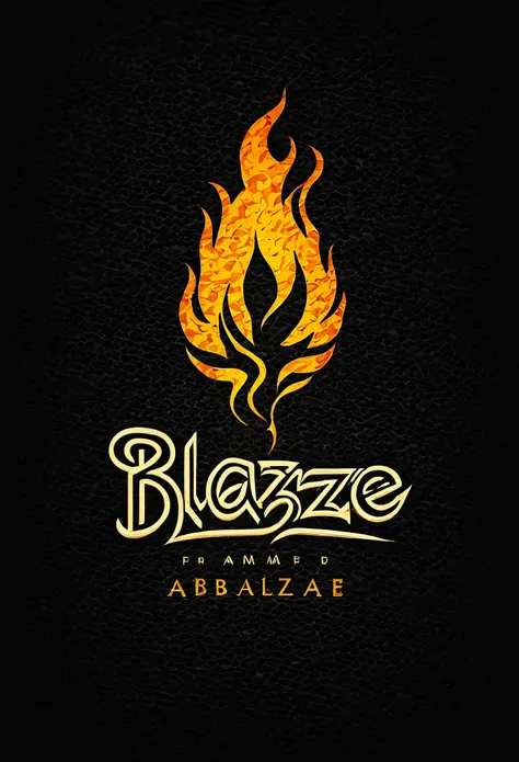 Logo for a bar named ABLAZE