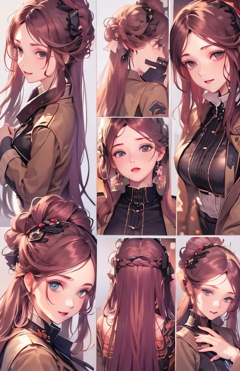 ((highest quality)), ((masterpiece)), (Get used to it), Perfect Face , beautiful girl , chocolate , Medium breast , Long and beautiful hair , Braided hair ,