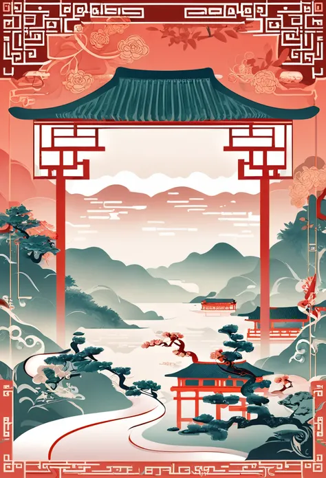 cover page, Four major folk legends of ancient China, The Legend of the White Snake, Bai she zhuàn, flat Design, vector illustrations, graphic illustration, detailed 2d illustration, flat illustration, digital illustration, digital artwork,