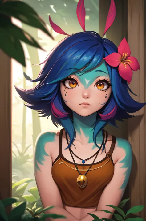 masterpiece,(best quality,top quality,8k),ultra detailed,illustration,painting,detailed eyes and face,anime style,(1girl),neeko,...