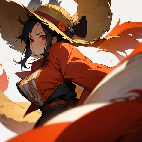 Female luffy as a kitsune