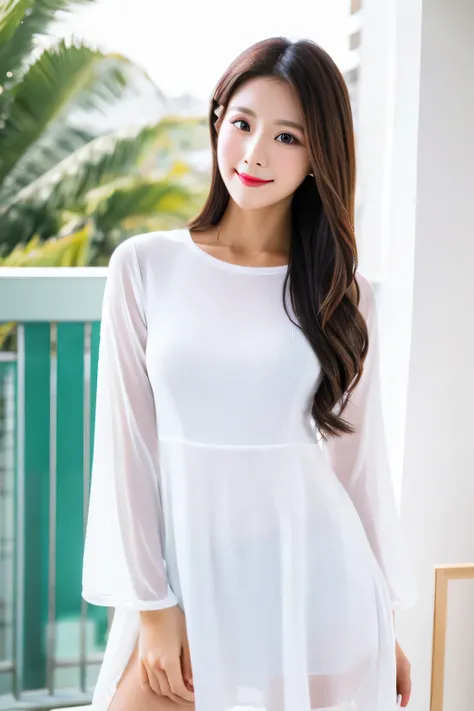 White clothes　dress　woman　front