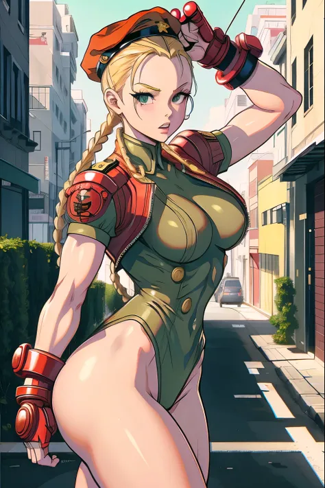 Street Fighter cami, combat uniform, military, masterpiece, high quality