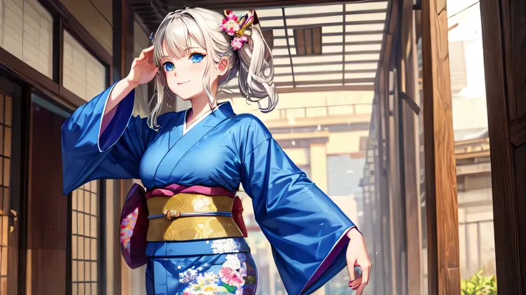 Perfect Face, for anime,Ancient Capital,Beautiful woman in kimono
