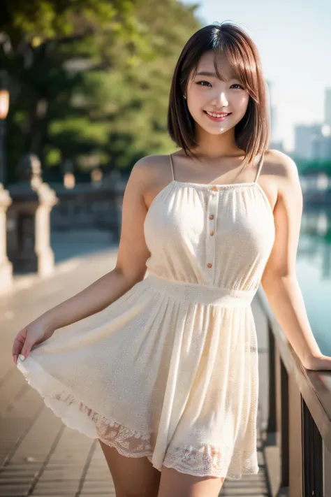 high quality,8K,4k,high resolution,woman,1 personality,(Live-action 1.2),Realistic texture,(Height 1.2),(若いwoman),(smile),looking at the camera,(fat 1.5),日本のwoman,(curvy),(plump),(dress),Japanese,Bobcut,(tall1.3),((最high quality, 8k, masterpiece: 1.3)),dou...