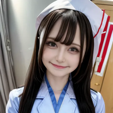 bright、cute、Official photo、smile、Shine、Overexposed、Nurse uniform、hospital