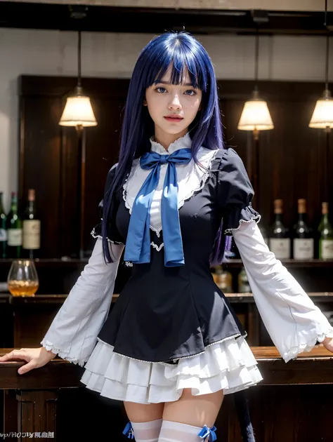 (1 lady), (Best quality at best:1.4), (ultra - detailed), (extremely detailed CG unified 16k), A Beautiful Woman with Perfect Figure: 1.4, Sharp Focus: 1.2, purple hair, very detailed, High-definition RAW color photo, professional photoshooting, amazing fa...