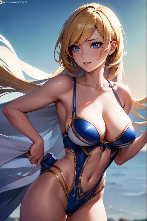 8k,(masterpiece:1.2), (highest quality:1.2), Perfect Eyes, Perfect Face, Volumetric lighting, 1, Warriors of the Moment, so beautiful(Like the real thing), 超Realistic Skin,sexy衣装,blue eyes,Big and ample breasts,armor, luxurious blue and white robe, Toned, ...