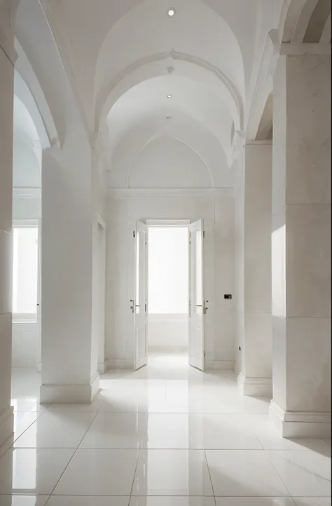 white palace, whitish tiles and colors with white and pure ambience