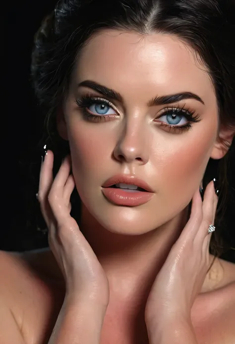 beautiful, masterpiece, best quality, ((pretty eyes), (delicate face)), full-body, animation, 1 girl, Alison Tyler, Portrait shooting, watching the audience, intricate details,, ((Strong contrast between light and dark)),, (5 fingers, fine hand-shape, 1.5)...