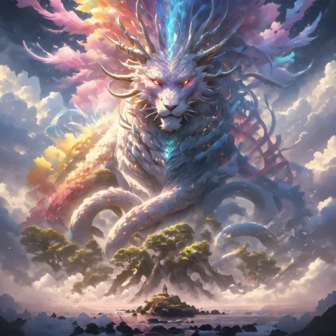 High resolution, high quality, masterpiece. Surreal surrealism. Surrealism, Over-detailing, Golden Ratio, He picked up the Vorpal sword:
for a long time、He was searching for an enemy for Manxome.、He rested beside the Tum Tum tree.,
And I thought for a whil...