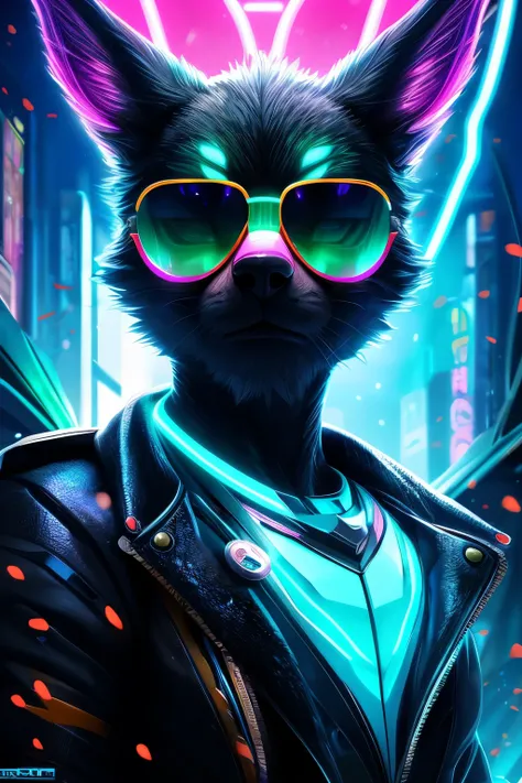 (a cool got with sunglasses,splash background,cute,contour,neon,color,2D,vector,sticker,simple,best quality,4k,8k,highres,masterpiece:1.2),ultra-detailed,(realistic,photorealistic,photo-realistic:1.37),HDR,UHD,studio lighting,ultra-fine painting,sharp focu...