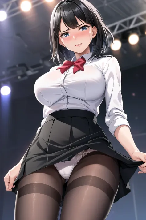 One Girl, Shiny skin, 最high quality, (Game CG:1.4), Browsing Caution, Beautiful face and eyes in every detail,Big Tits、Small lingerie, Severe, Big ample breasts、((最high quality)), (Very detailed), (Very detailed CG 統合 8k 壁紙), Very detailed, High resolution...