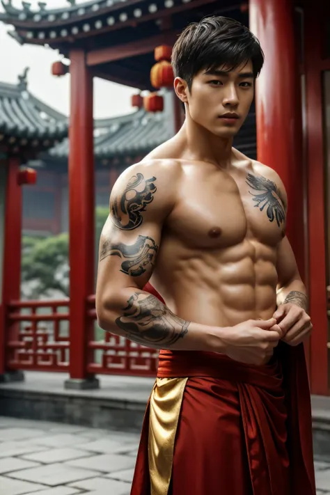 2 Handsome chinese guy kissing, 25 years old,hug, cuddle, touching lips, skin ship, romantic,  Asian, chinese hansome actor, kpop idol, handsome male model,manly, master work, best picture quality, higher quality, high detail, super high resolution, 8k res...