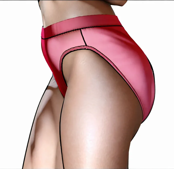 ((masterpiece, best quality)), ((30 year old)), (((Curvy))), ((Latina)), in ((pink cotton high cut panties)), ((big hips)), (((side view))), (((photo realistic 3D game model)))