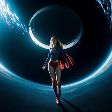 Supergirl、正確なSupergirlの衣装、Space、Lunar Surface、Fighting the aliens、(Inside an alien spaceship:1.4)、Captured by aliens、四肢拘束されるSupergirl、