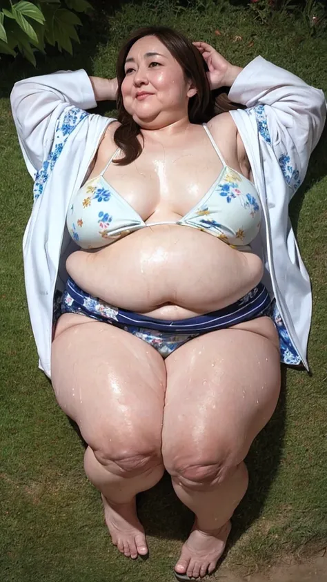 (((Photo Composition))), gravure, highest quality, Very detailed, Realistic, Very detailedskin, Perfect Anatomy, (Japanese MILF),80 years old, big breasts, Mature Woman, Sexy, Chromo White Skin, View your viewers,(((obesity))),(Double chin),((Big belly)),T...