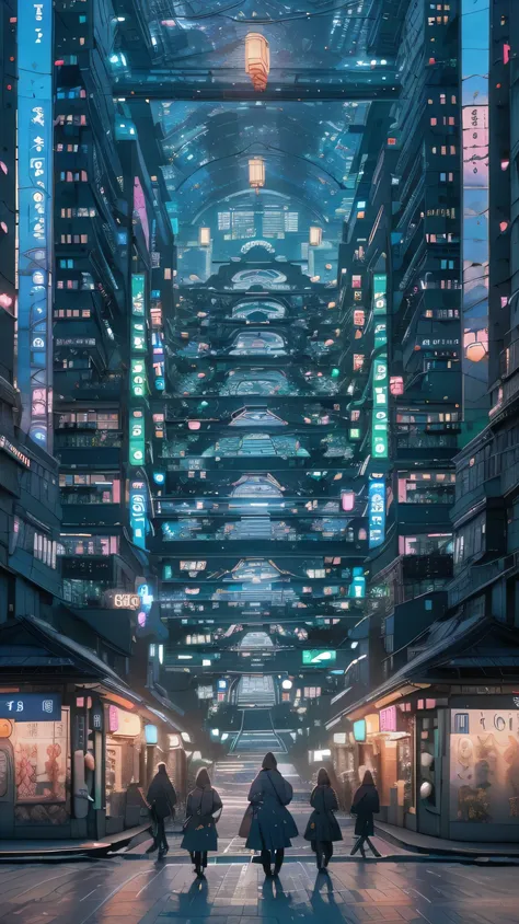 Heres a prompt you can use to generate an image of a Japanese anime-style cityscape with a lot of buildings and lights, inspired by Tokyo:

"Generate a highly detailed digital artwork of a bustling magical town in an anime-style Japanese cityscape reminisc...