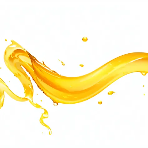 Banana close-up，Liquid coming out of the banana, Intricate flowing paint, Oil flowing, Abstract liquid, Nonlinear. Digital Painting, Liquid Fire, 3 d fluid simulation render, glossy numbers, Liquid translucent amber, Golden Curve Combination, computer pain...