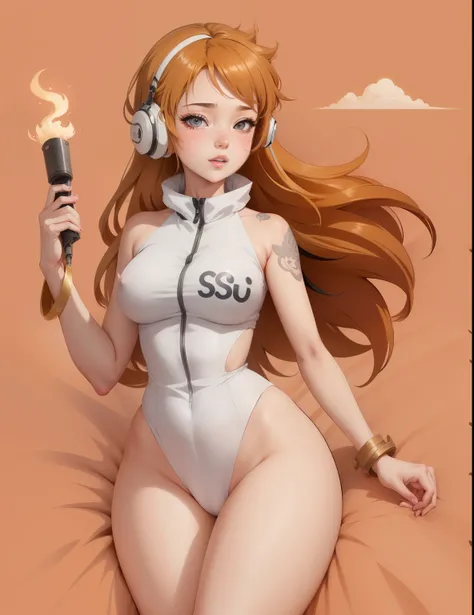 putain de visage, poste de missionnaire, Breasts spread apart, position cowgirl, lying on a bed, position TWERK, aux seins nus, trentenaire, vraiment gros boobasterpiece), anime girl avec de gros seins, jolie fille anime, Ilya Kuvshinov. 4km, [ Digital art...