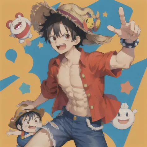 gear 5 luffy but instead of luffy its toad from the mario games, plain background,