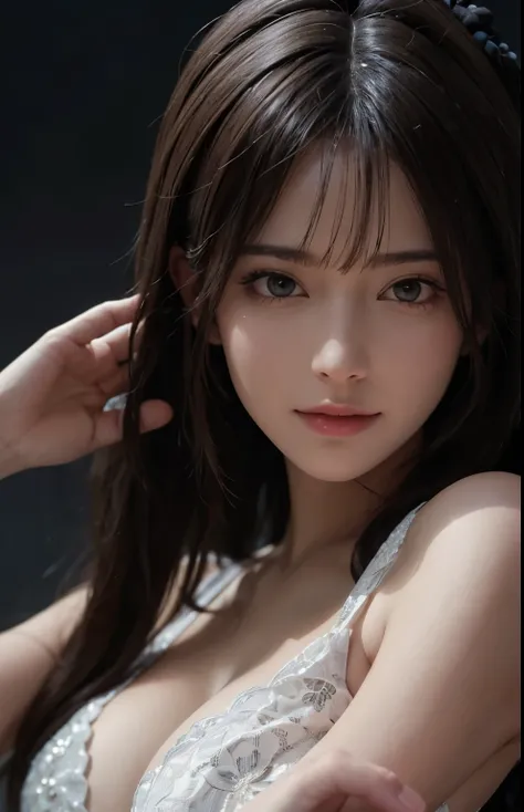 (Ultra-realistic), (figure), (Increased resolution), (8k), (Very detailed), (Best figure), (Beautiful and detailed), (highest quality), (Super detailed), (masterpiece ), ( wallpaper), (Detailed face), alone, 1 girl, View your viewers, Fine details, Detaile...