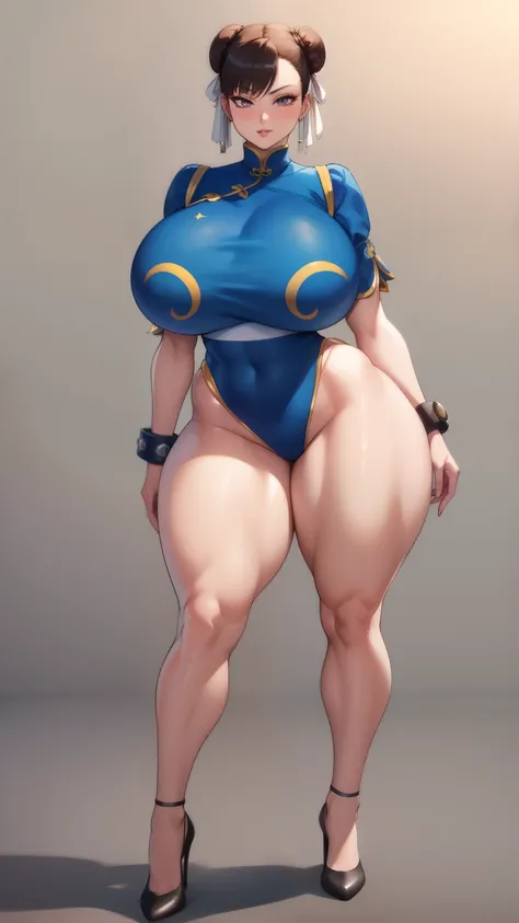 Big Breasts, Big Hips, Full Body Shot, Mature mother, Voluptuous thighs, Full calf, Seductive mature woman, Perfect body, Plus Size Model, Sailor suit, Wearing high heels,Miniskirt Uniform, Chunli,