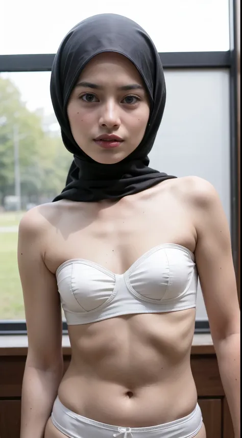 ((Flat Chest)), Naked, Angry pose, Angry face, (((HIJAB MALAY GIRL))), masutepiece, High quality, UHD 45K, Realistic face, Realistic skin feeling , A Malaysia Lady, 8 years old, , Very cute and baby-like face, (((FLAT CHEST))), (MATRIX WORLD), ((look In fr...