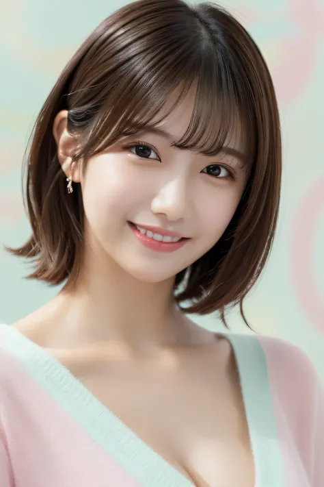 One girl, (Wearing casual pastel colored outfits:1.2), (Beautiful Japanese idol portrait photos),
(Simple background in light colors:1.3),
(RAW Photos, highest quality), (Realistic, photo-Realistic:1.4), masterpiece, 8K Portrait,
Very delicate and beautifu...