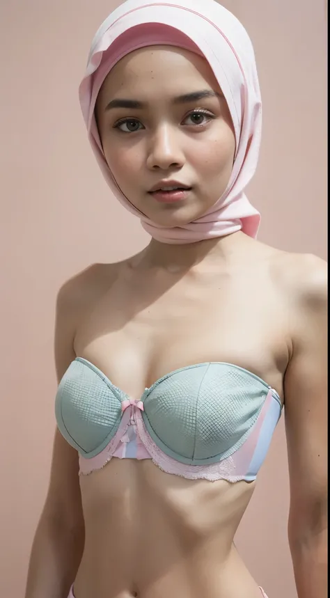 ((Flat Chest)), Naked, Angry pose, Angry face, (((HIJAB MALAY GIRL))), masutepiece, High quality, UHD 45K, Realistic face, Realistic skin feeling , A Malaysia Lady, 8 years old, , Very cute and baby-like face, (((FLAT CHEST))), (MATRIX WORLD), ((look In fr...