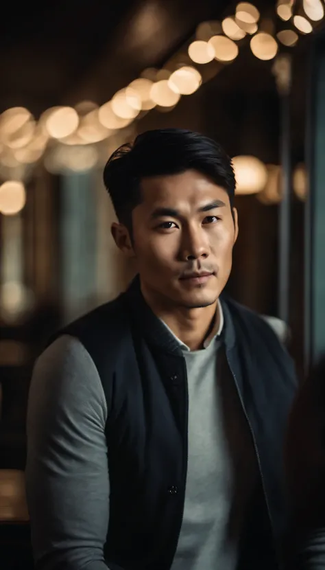 Portrait of a handsome Asian man